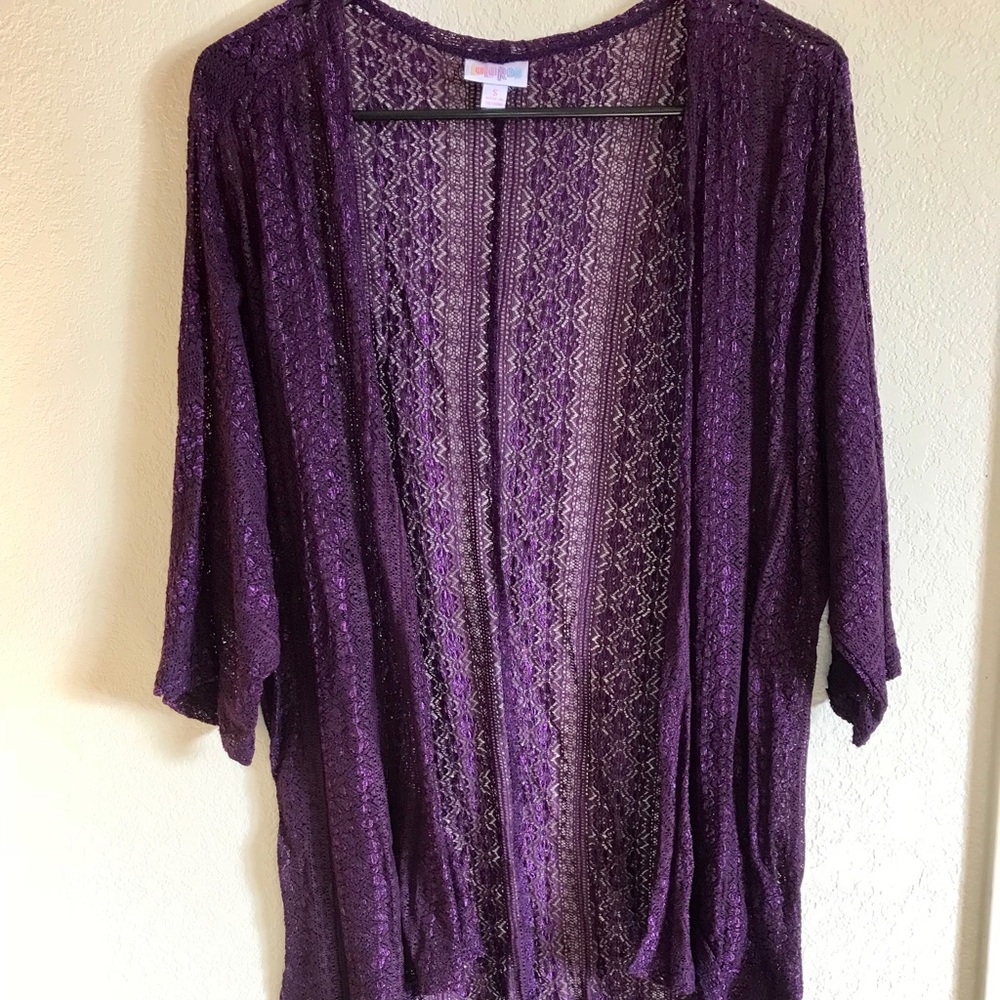 LuLaRoe Small Purple Lace Lindsay